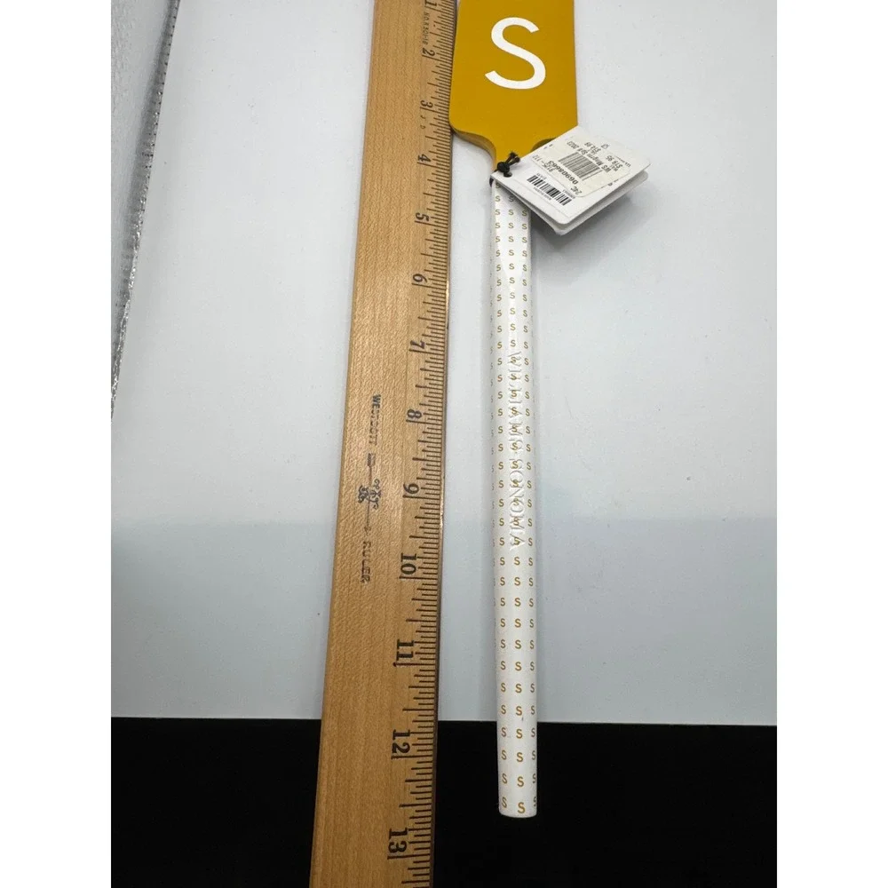Williams Sonoma Flex-Core Monogram Spatula Letter S Yellow Gold 06908663 NEW